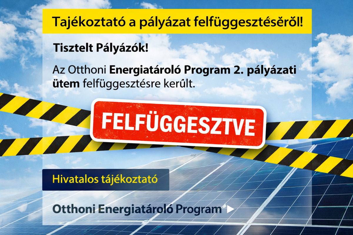 Tájékoztató - Otthoni Energiatároló Program
